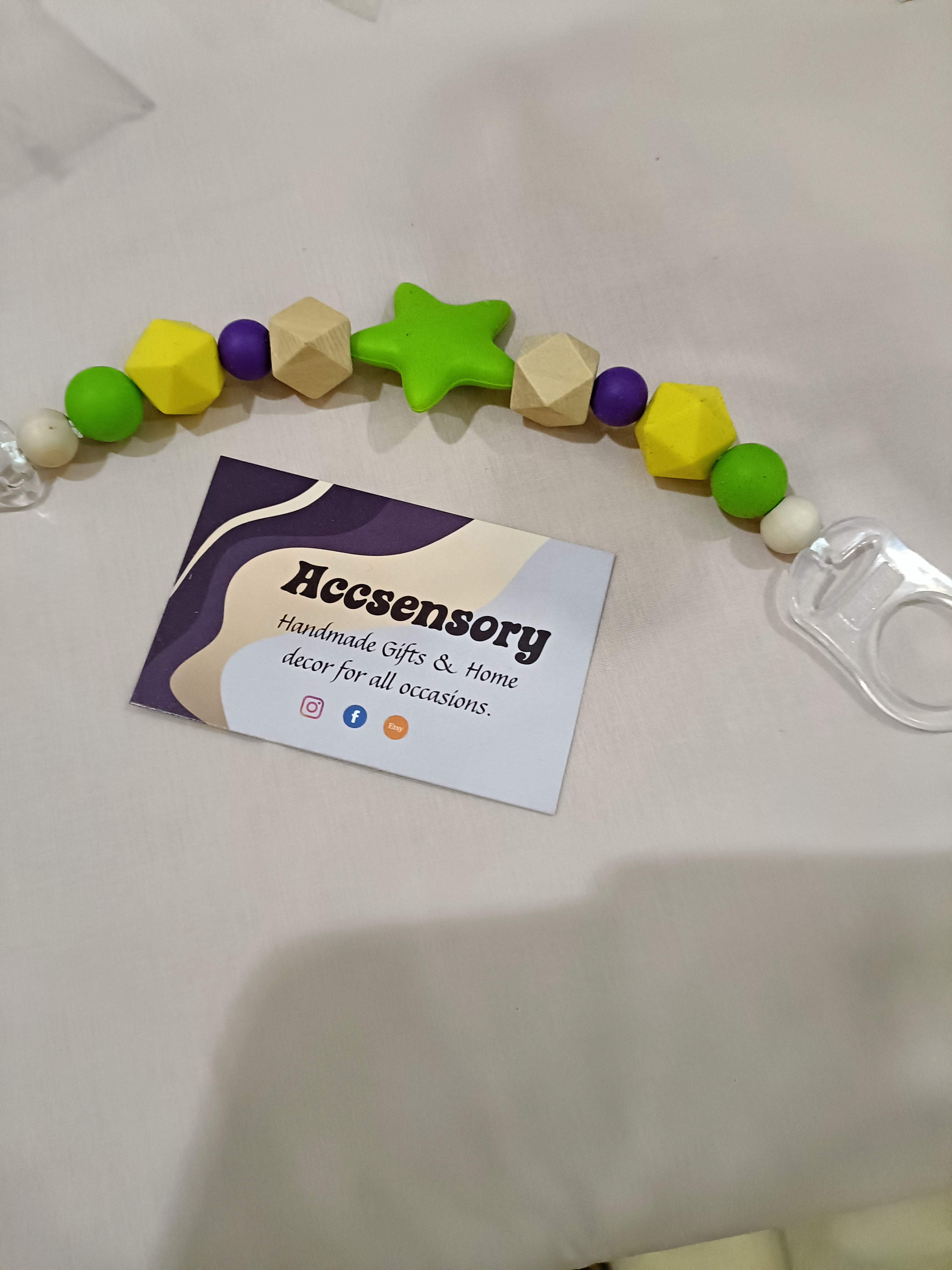 Sensory Dummy Clip - Secure & Stylish | Accsensory