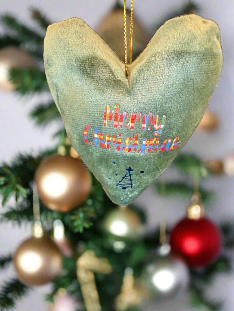 Handmade Velvet Christmas Tree Decorations