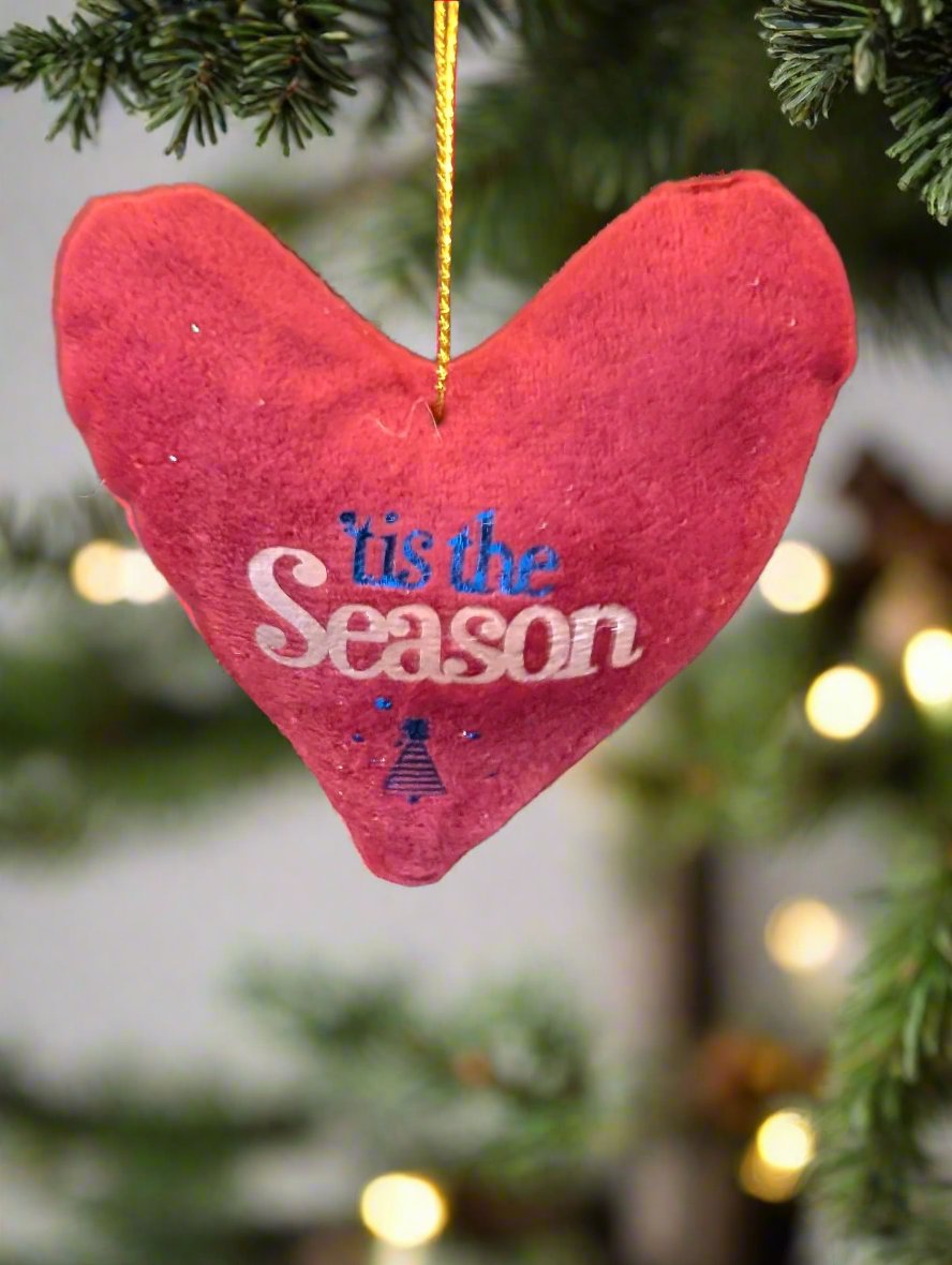 Handmade Velvet Christmas Tree Decorations