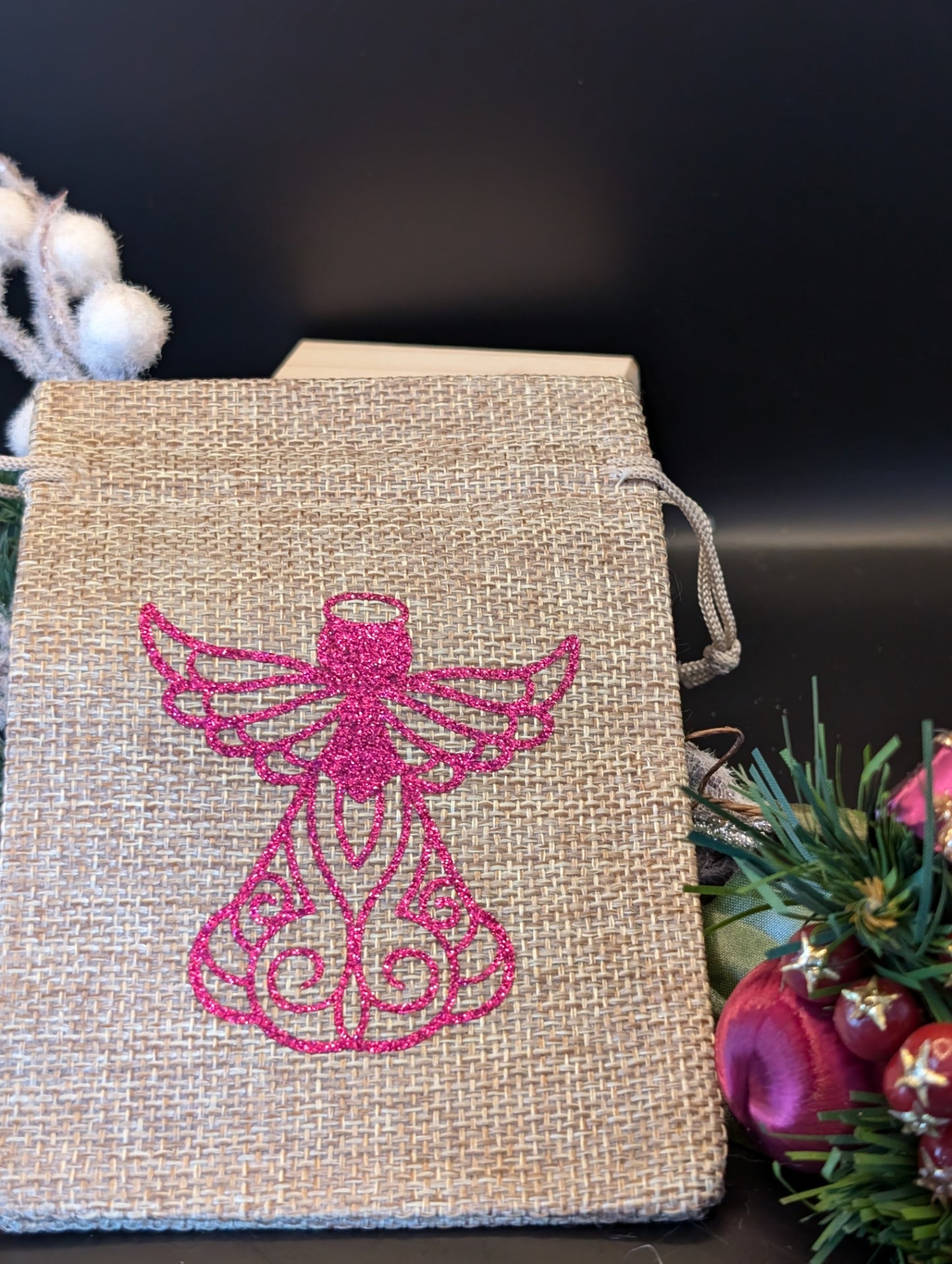 Christmas Burlap Gift Bags