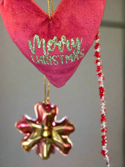 Handmade Velvet Christmas Tree Decorations