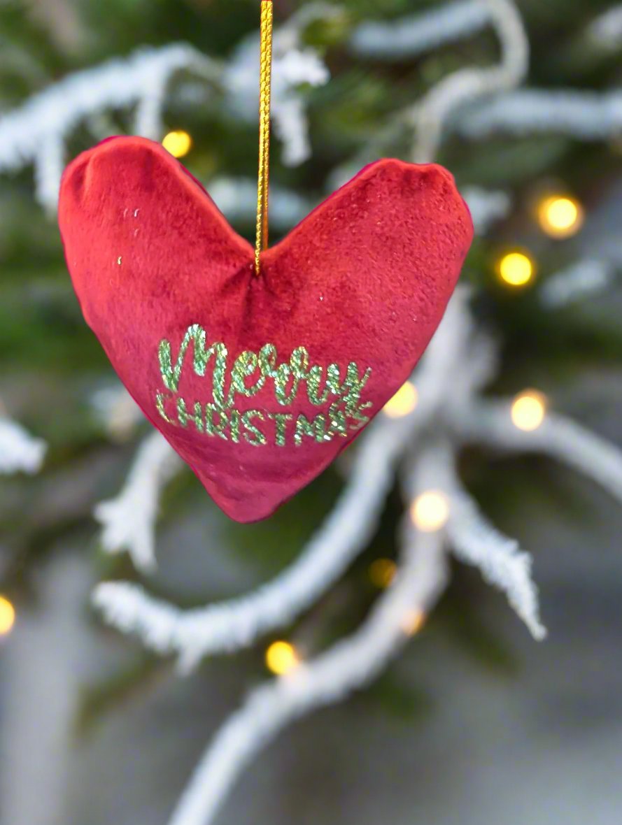 Handmade Velvet Christmas Tree Decorations