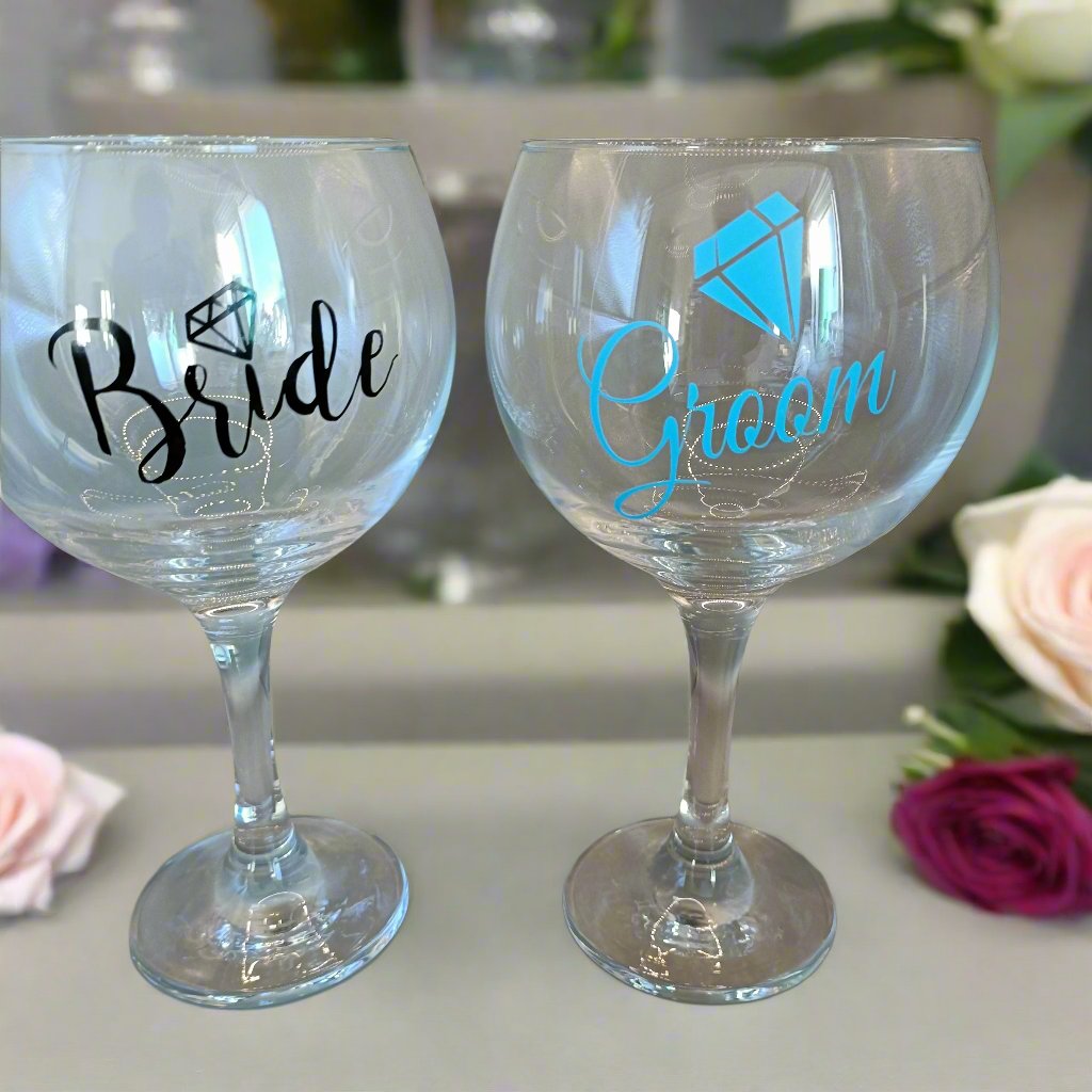 Wedding Gin Glasses - Elegant &amp; Unique | Accsensory