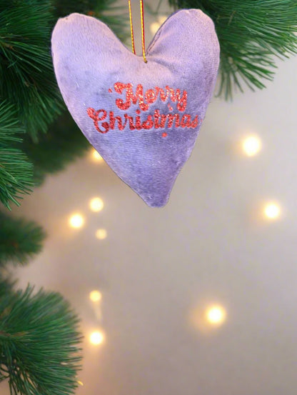 Handmade Velvet Christmas Tree Decorations