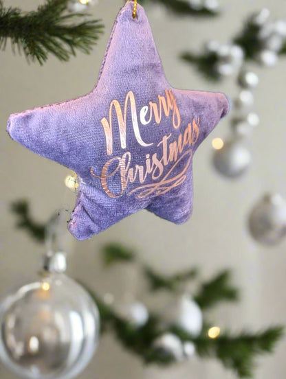 Handmade Velvet Christmas Tree Decorations