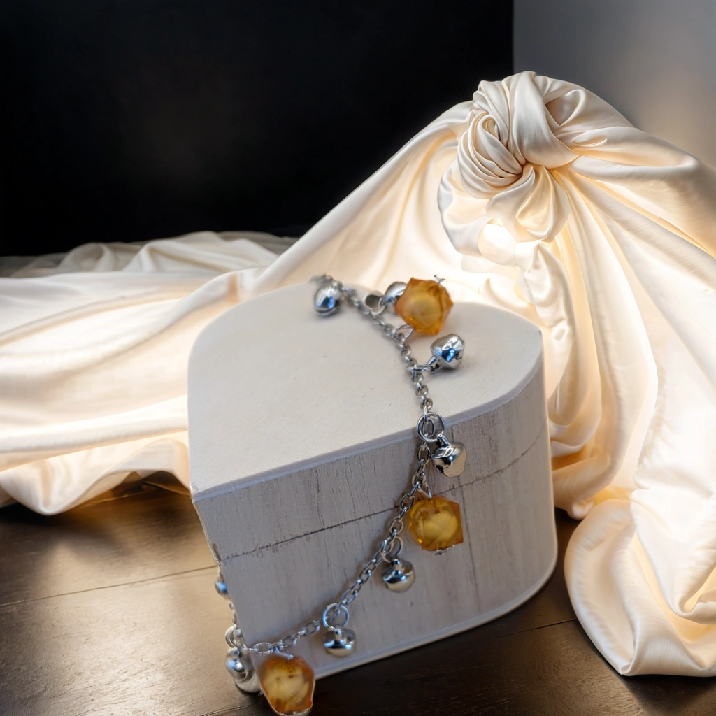 Stylish Box &amp; Ball Bracelet/Anklet – Trendy Accessories | Accsensory