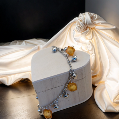 Stylish Box &amp; Ball Bracelet/Anklet – Trendy Accessories | Accsensory