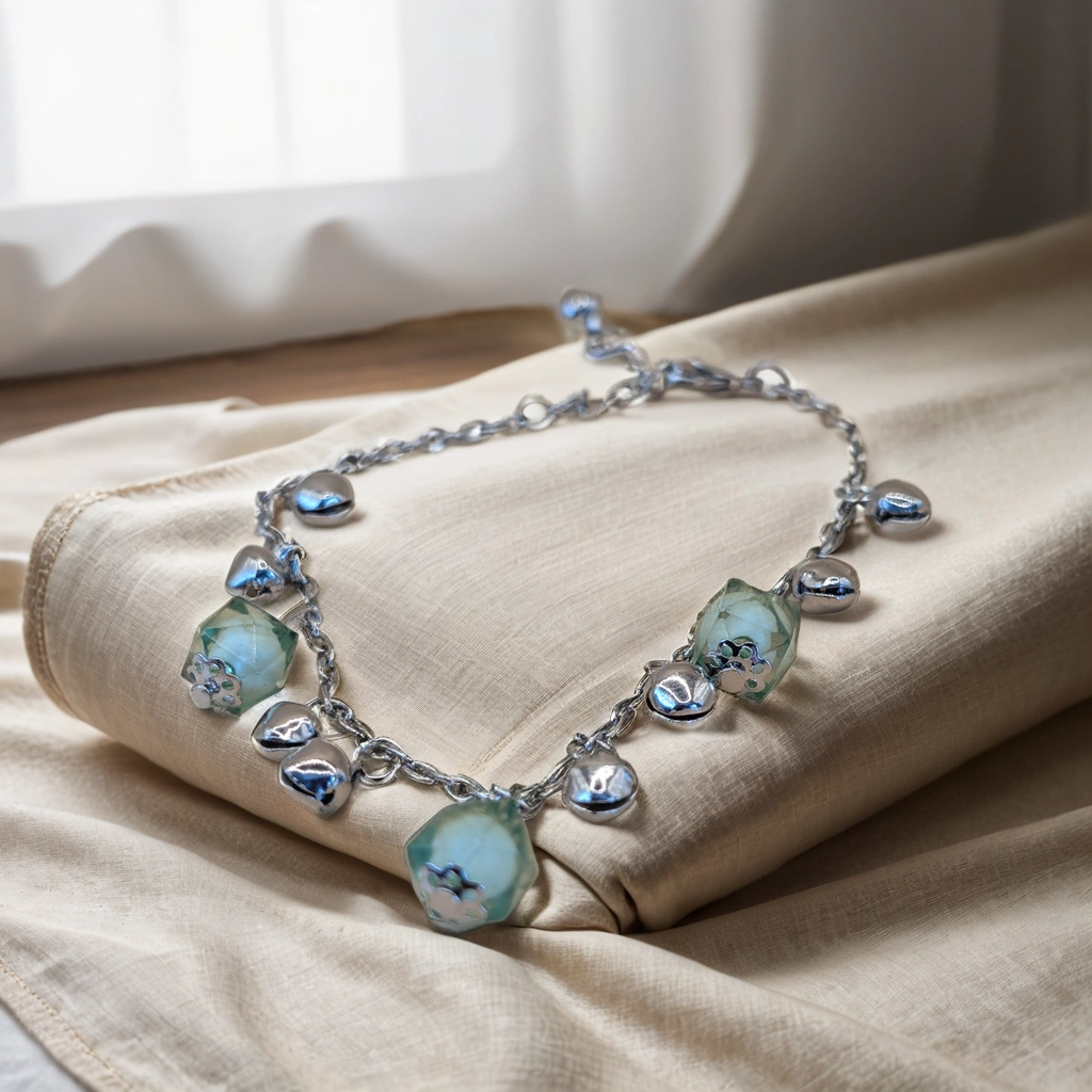 Stylish Box &amp; Ball Bracelet/Anklet – Trendy Accessories | Accsensory