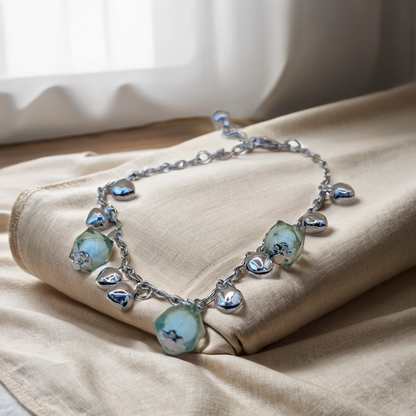 Stylish Box &amp; Ball Bracelet/Anklet – Trendy Accessories | Accsensory