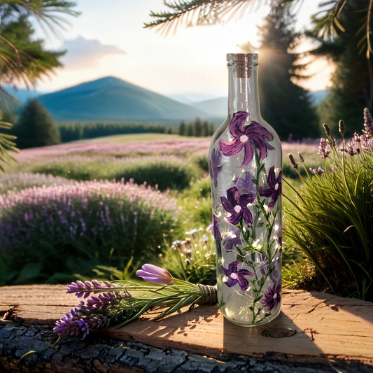 Elegant Flower Bottle Lamp - Illuminate Your Space | Accsensory