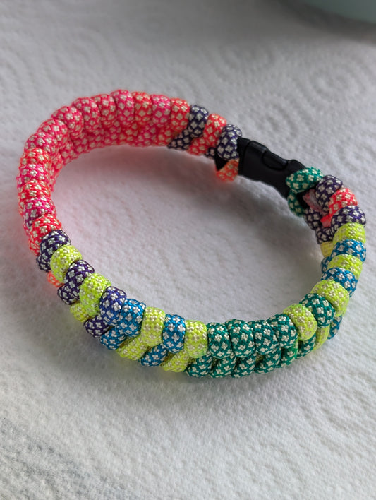 Multi Coloured Paracord Bracelet