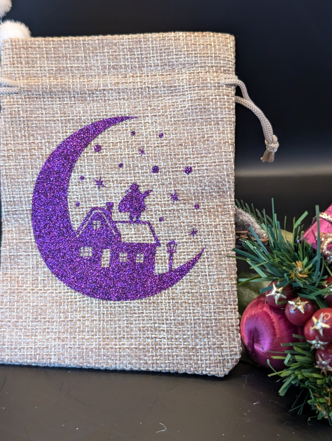 Christmas Burlap Gift Bags