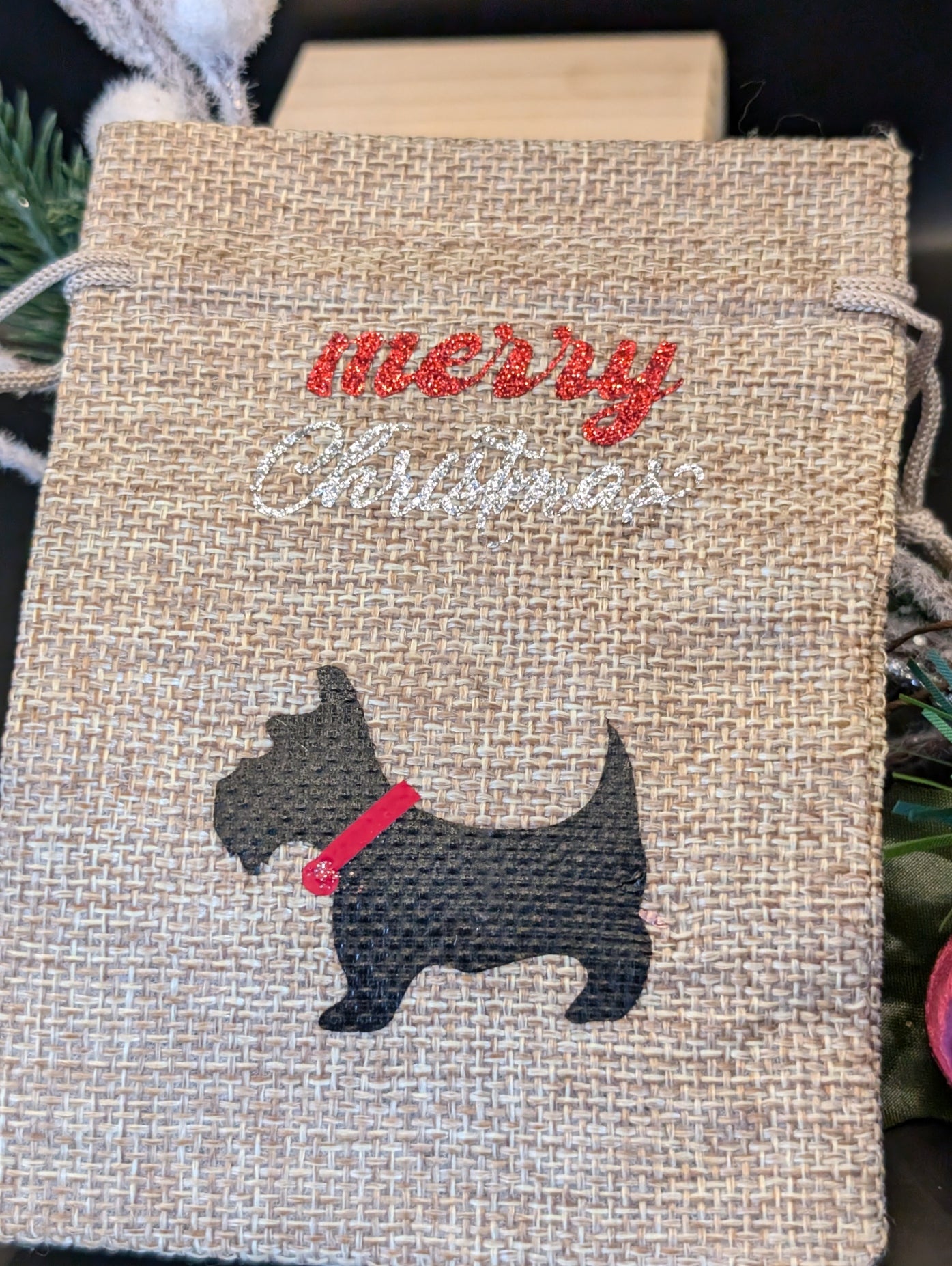 Christmas Burlap Gift Bags