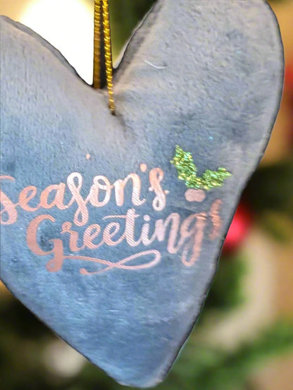 Handmade Velvet Christmas Tree Decorations