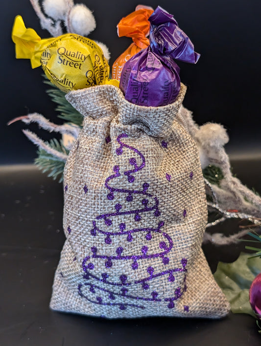 Christmas Burlap Gift Bags