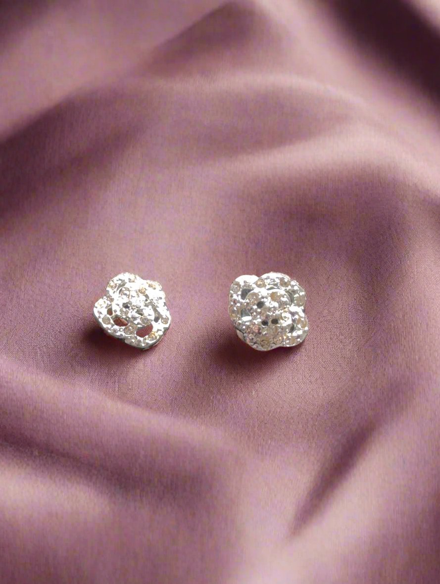 Zirconia Stud Earrings - Elegant &amp; Sparkling | Accsensory