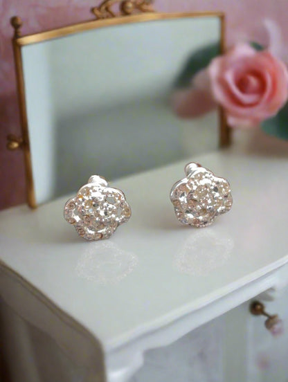 Zirconia Stud Earrings - Elegant &amp; Sparkling | Accsensory